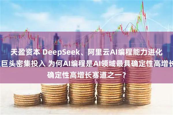 天盈资本 DeepSeek、阿里云AI编程能力进化,全球科技巨头密集投入 为何AI编程是AI领域最具确定性高增长赛道之一?
