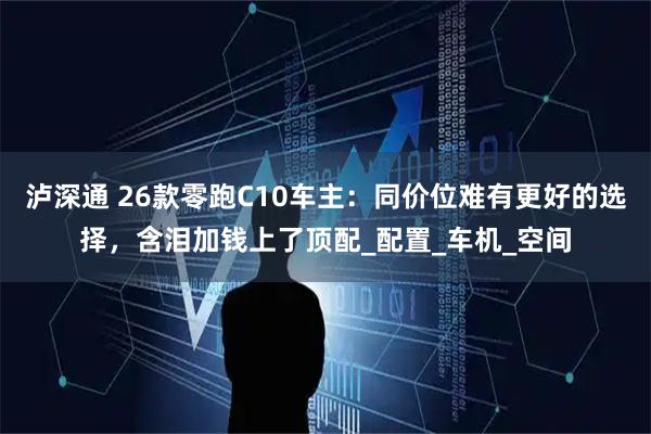 泸深通 26款零跑C10车主:同价位难有更好的选择,含泪加钱上了顶配_配置_车机_空间